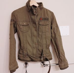 Faux Army Jacket